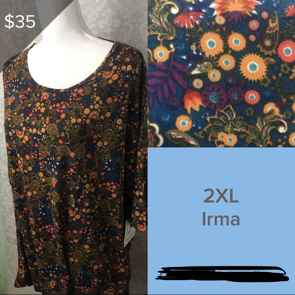 LuLaRoe Irma Size 2XL BNWT